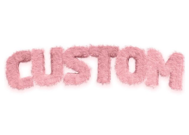 Pastel Pink Fur Style Personalised Name Print