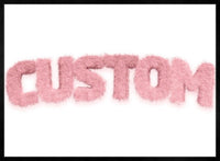Pastel Pink Fur Style Personalised Name Print