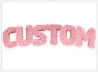 Pastel Pink Fur Style Personalised Name Print