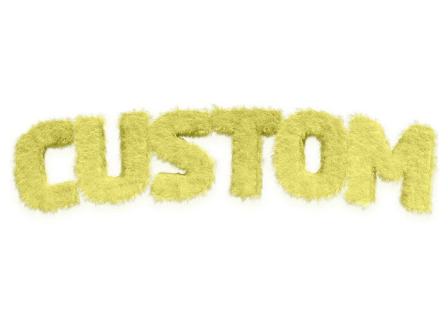 Pastel Yellow Fur Style Personalised Name Print