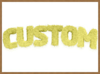 Pastel Yellow Fur Style Personalised Name Print