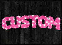 Pink Fur White Spots Personalised Name Print