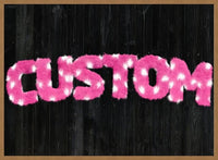 Pink Fur White Spots Personalised Name Print