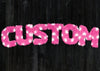 Pink Fur White Spots Personalised Name Print