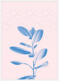 Plant Geometric Pink Blend Print