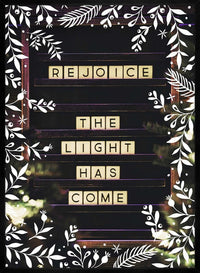Rejoice Light Christmas Print