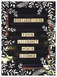 Rejoice Light Christmas Print