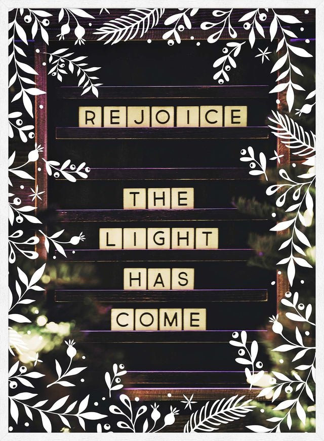 Rejoice Light Christmas Print