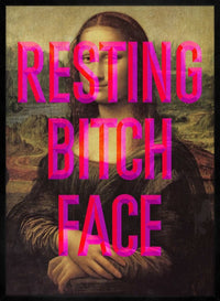 Resting Bitch Face Mona Lisa Print