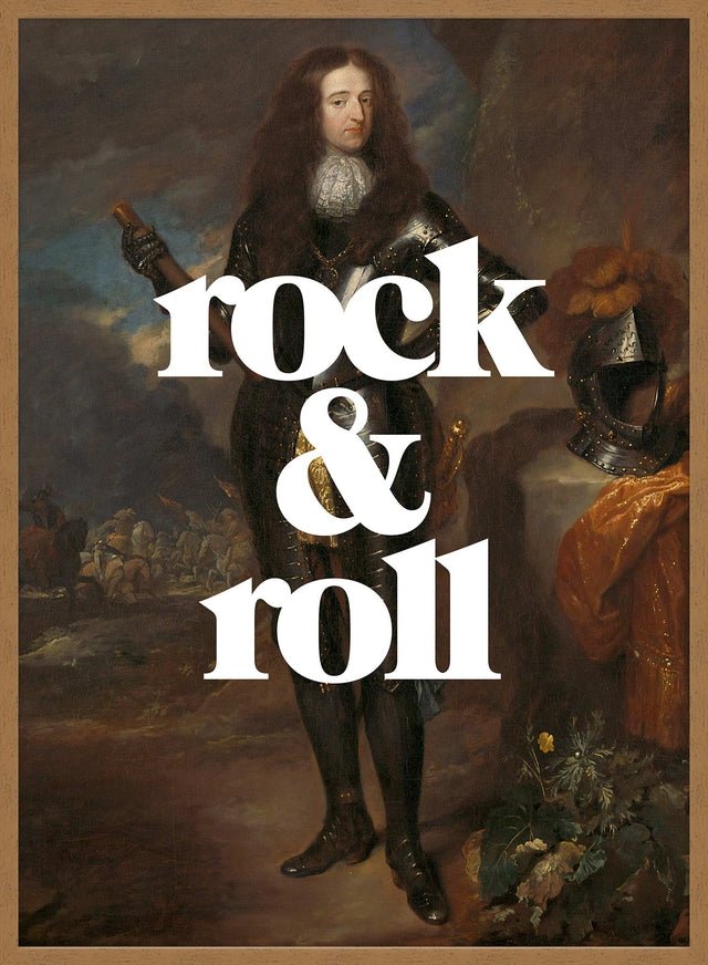 Rock And Roll Altered Art Print