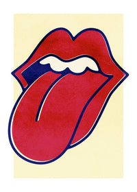 Rock Lips Tongue Print