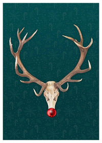 Rudolph Skull Print