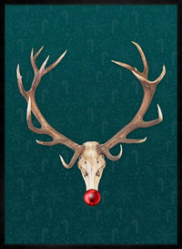 Rudolph Skull Print