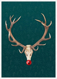 Rudolph Skull Print