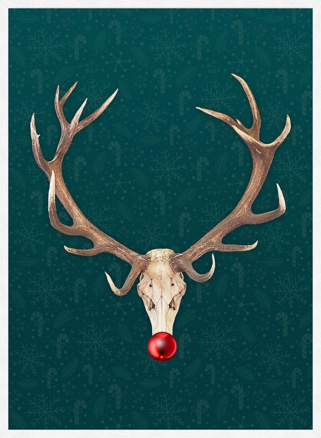 Rudolph Skull Print
