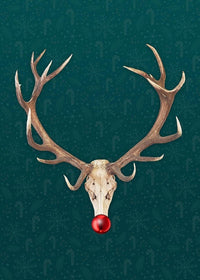 Rudolph Skull Print