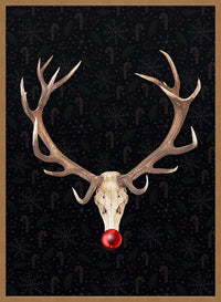 Rudolph Skull Print Black