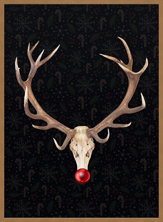 Rudolph Skull Print Black