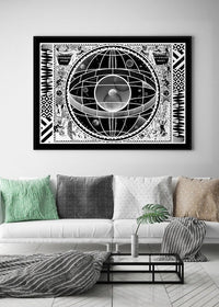 Sceno Systematis Astrology Black Print
