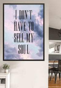 Sell My Soul Lyrics Print