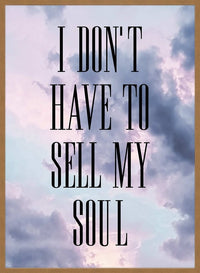 Sell My Soul Lyrics Print
