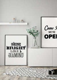Shine Bright Quote Print