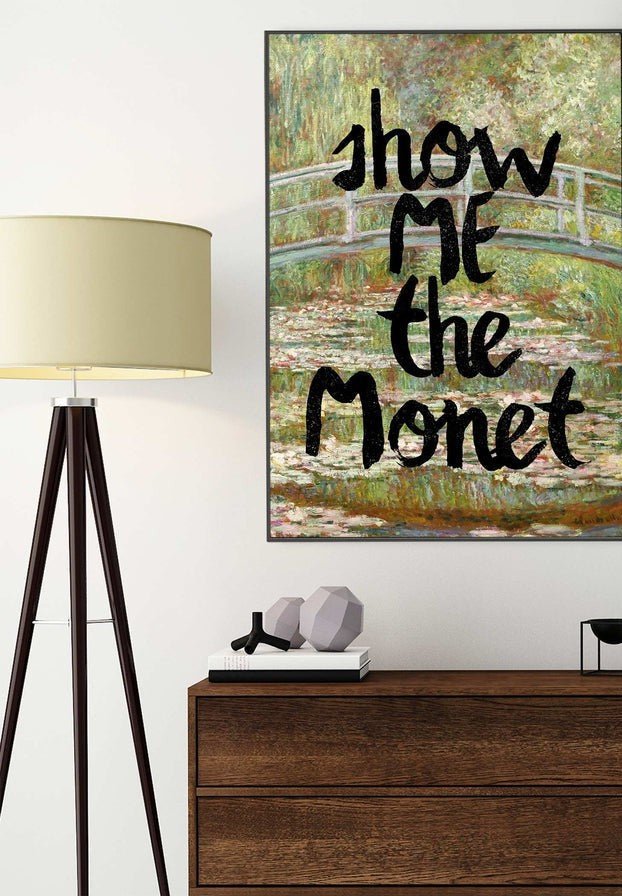 Show Me The Monet Altered Art Print