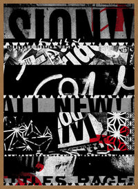 Shredded Abstract Typography 1 Print