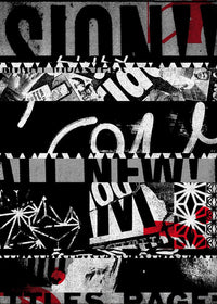 Shredded Abstract Typography 1 Print