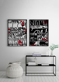 Shredded Abstract Typography 2 Print