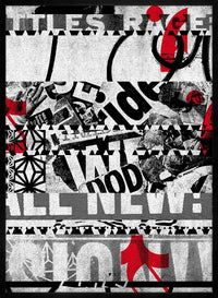 Shredded Abstract Typography 2 Print