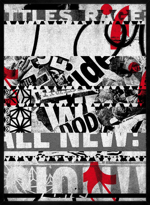 Shredded Abstract Typography 2 Print