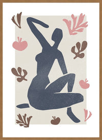 Sitting Woman Watercolour Style Print
