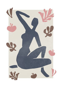 Sitting Woman Watercolour Style Print