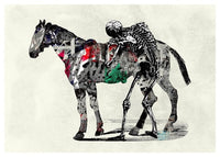 Skeleton And Horse Print