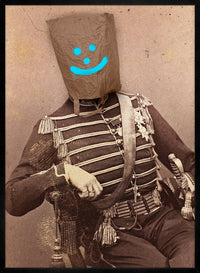 Smiley Soldier Vintage Print