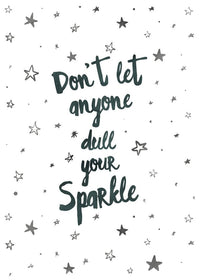 Sparkle Typography Quote Print