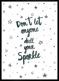 Sparkle Typography Quote Print