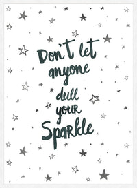 Sparkle Typography Quote Print