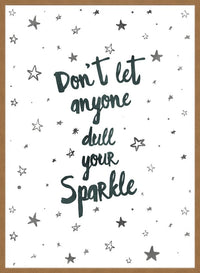 Sparkle Typography Quote Print