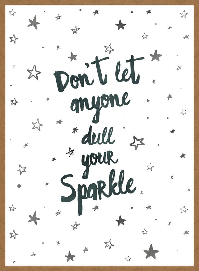 Sparkle Typography Quote Print