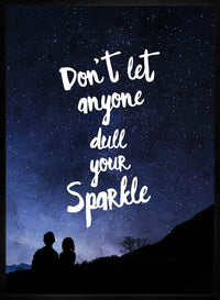 Sparkle Typography Sky Quote Print