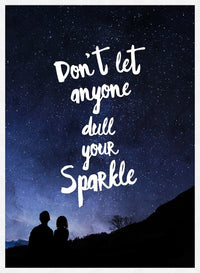 Sparkle Typography Sky Quote Print
