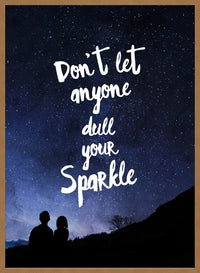 Sparkle Typography Sky Quote Print