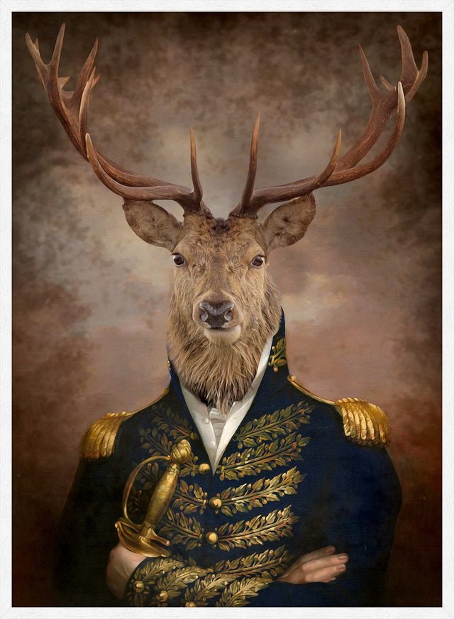 Stag Portrait Print