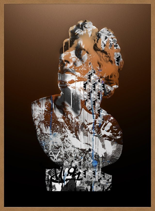 Statue 1 Graffiti Print