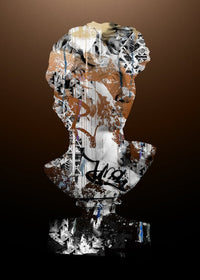 Statue 2 Graffiti Print