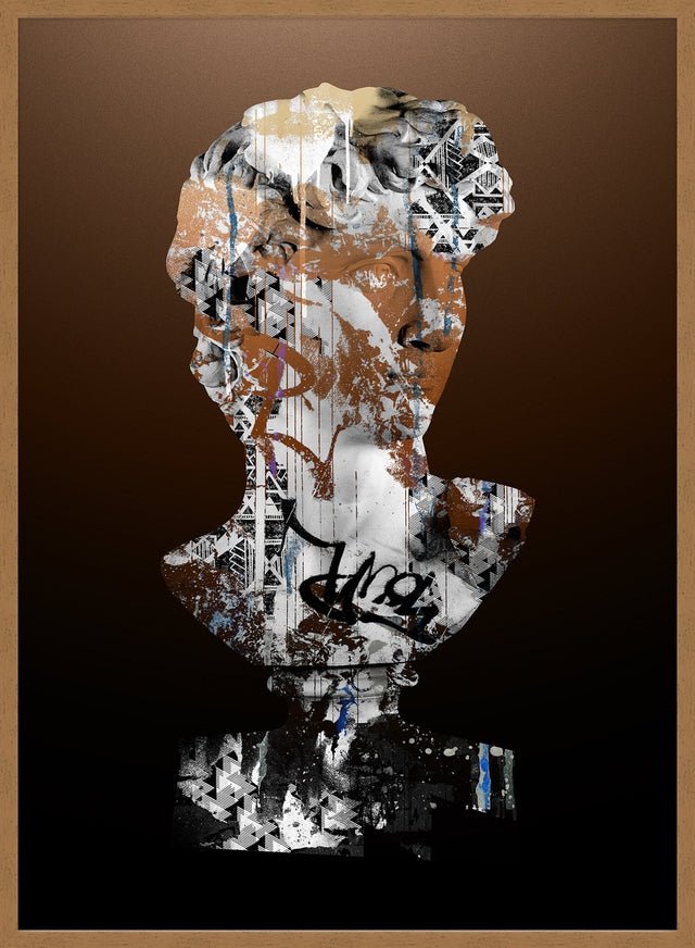 Statue 2 Graffiti Print