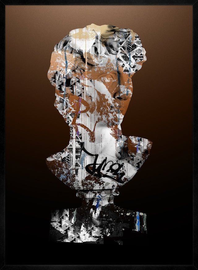 Statue 2 Graffiti Print