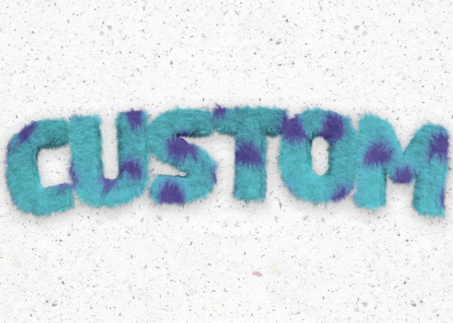 Sully Monster Fur Personalised Name Print
